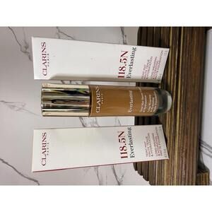 Clarins Everlasting Matte Foundation 118.5N Chocolate – New in Box Lot of 2